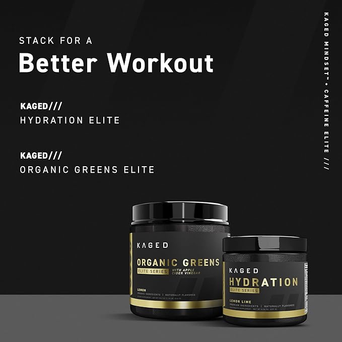Kaged Nootropic Mindset Elite | Focus and Productivity Supplement | Organic Caffeine | Supports Working Memory, Focus, Energy, and Mood* | Strawberry Lemonade - 30 Servings