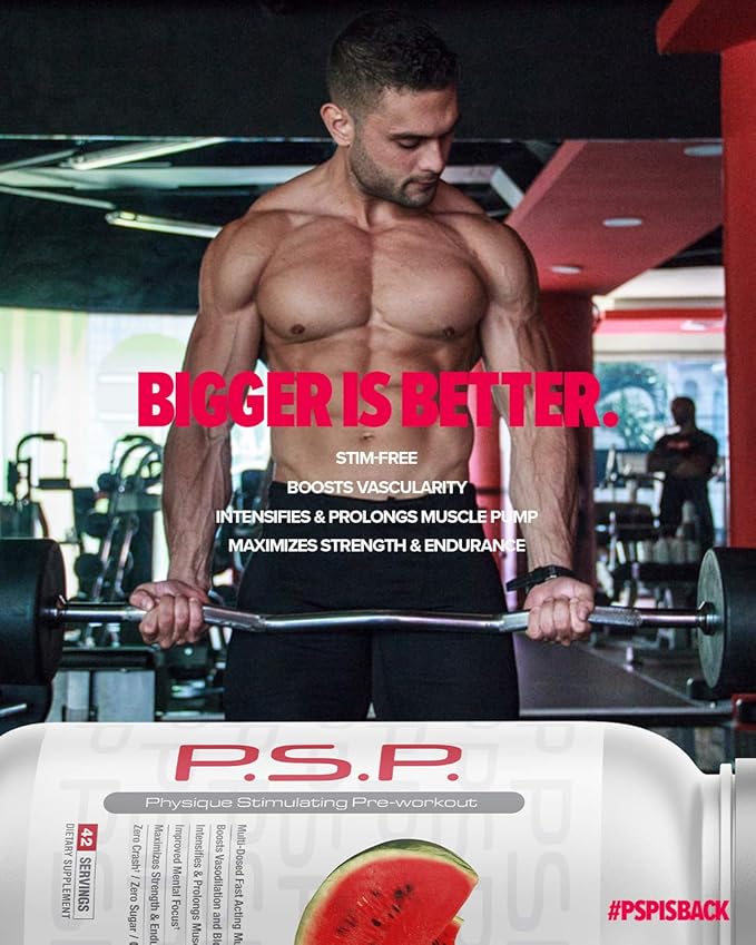 Metabolic Nutrition P.S.P. Physique Stimulating PreWorkout 672g Zero Sugar Caffeine Free (Lemonade)
