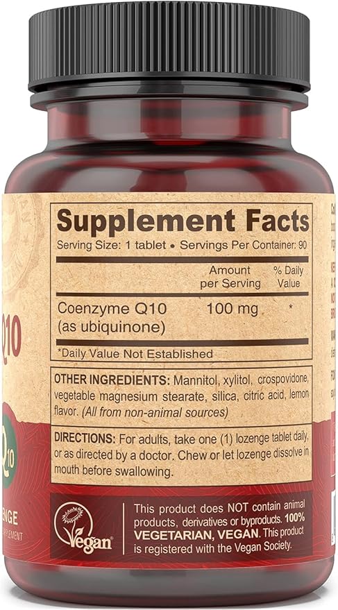 DEVA Vegan Vitamins Coenzyme Q10 100mg 90 Tablets, 2)
