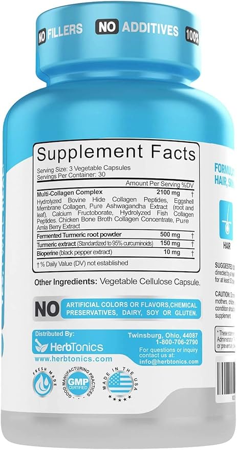 Multi Collagen Capsules (Types 1 2 3 5 5 and 10) | 1 2 2 3 3 5 5 10 10 Healthy