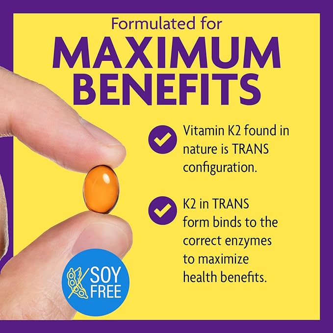 InnovixLabs Full Spectrum Vitamin K2 MK-7-90 Capsules K2 Vitamin MK7 & MK4-600 mcg K-2 Vitamins
