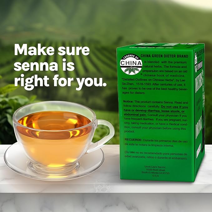 Uncle Lee's Tea Detox Tea with Senna Laxative, Constipation Relief for Adults, Supports A Healthy Weight, Caffeine-Free Herbal Tea Bags, 30 Count (Pack of 3)