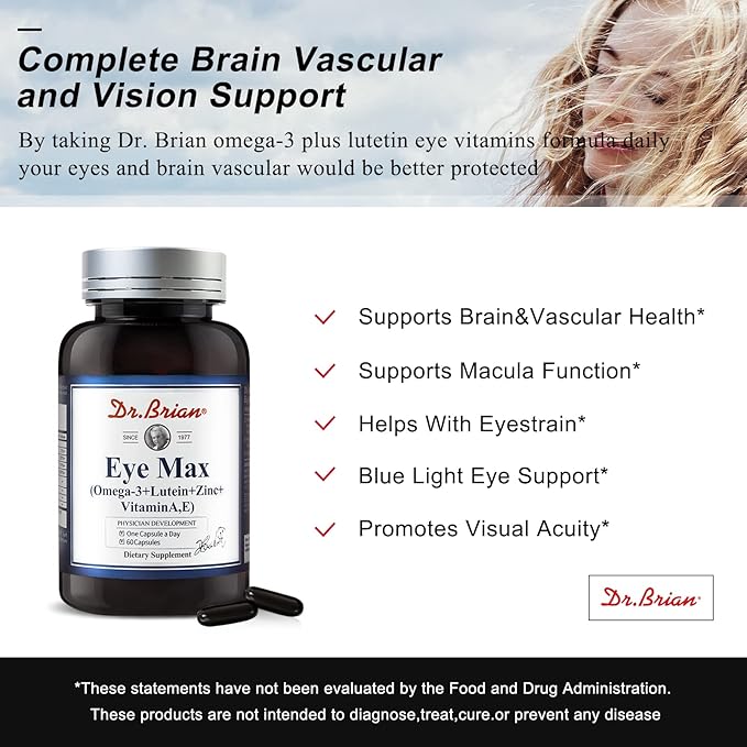 Dr.Brian Eye Vitamins 5 in 1 20mg, Omega 3 Fish 730mg, Vitamin 60Caps