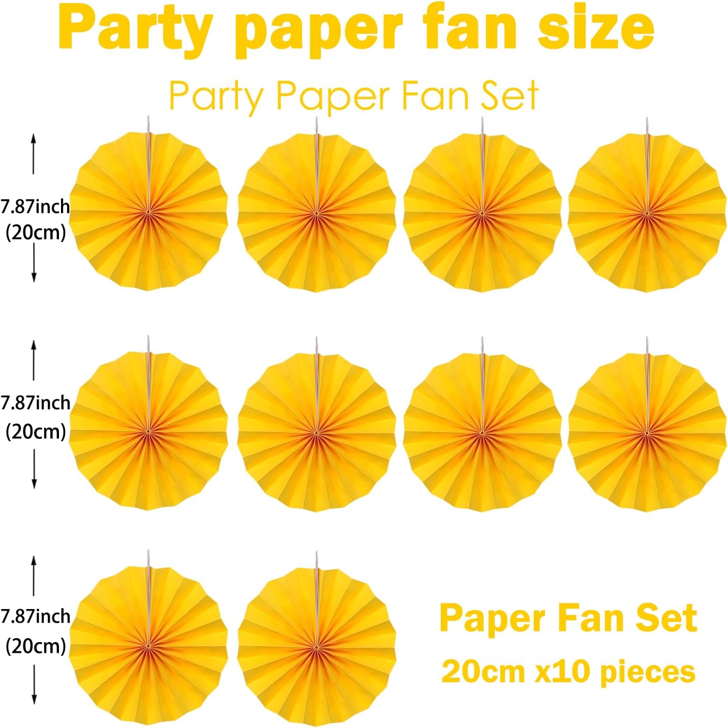 Morange Party Decorations,,Halloween Decor Events Accessories,Orange Birthday Decorations,Sunset Party Decorations,Party Fans 30 Color DIY Set (Morange)
