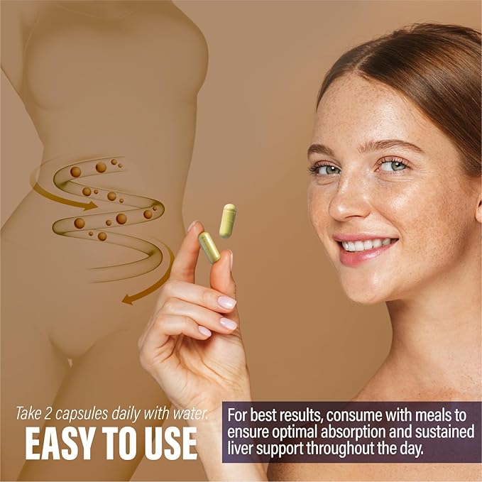 Vitality | Metabolism | Immunity Liver Detoxification, Regeneration, and Recovery Liver Support Supplements 1PCS