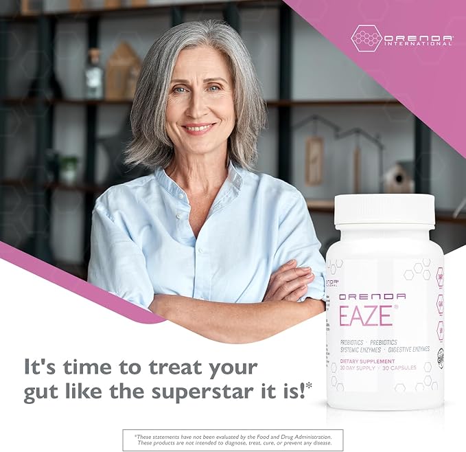 Orenda Eaze®: Gut Wellness Capsules 6-in-1 Digestive 30 Capsules