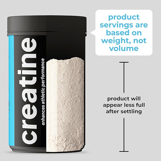 Creatine Monohydrate Powder Maximize Your Workouts, Recovery, & Muscle Growth with Vegan Creatine - Pure Creatine Supplement for Steady, All-Day Energy and Focus - 90 Servings