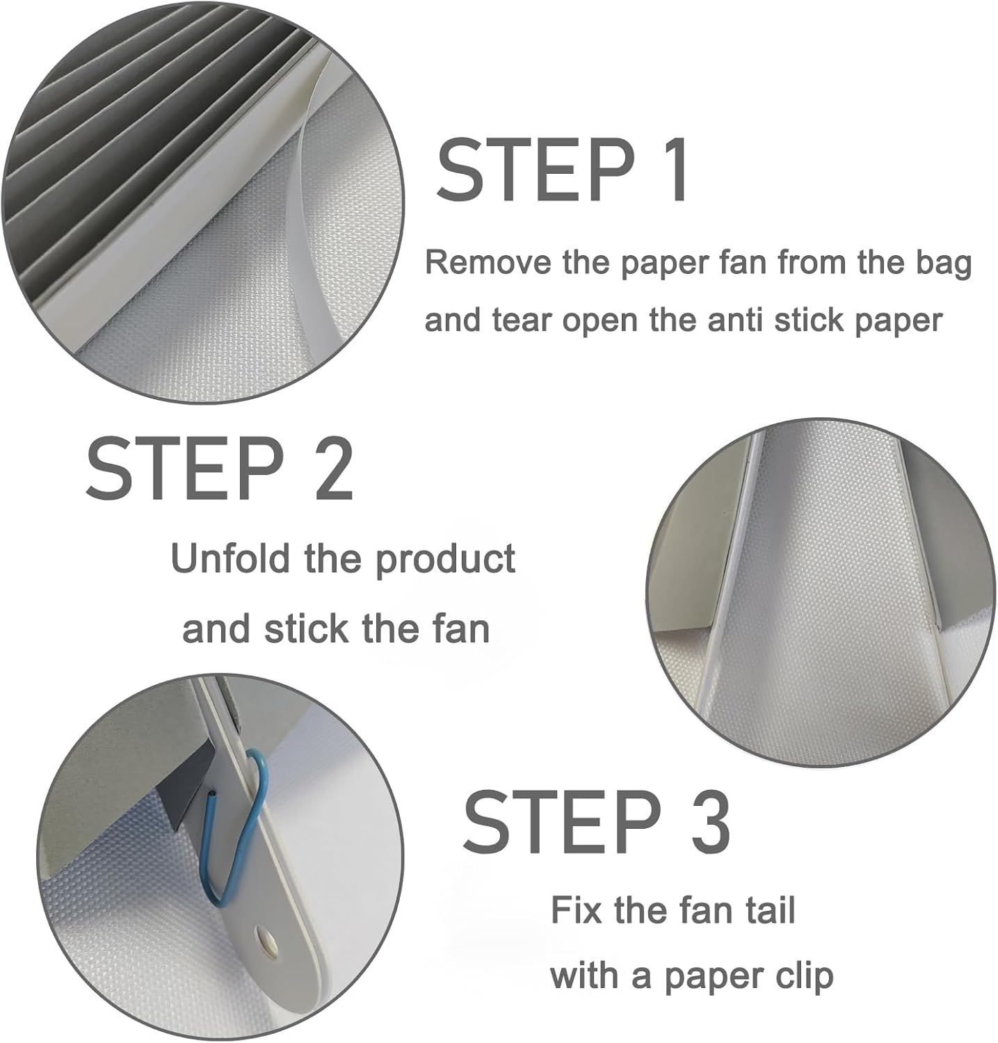 Gray Party Decorations,Wedding Decorations for Party Events Accessories,Anniversary Decorations,Birthday Decorations for Men,12in Hanging Paper Fans 30 Color DIY Set(Gray)