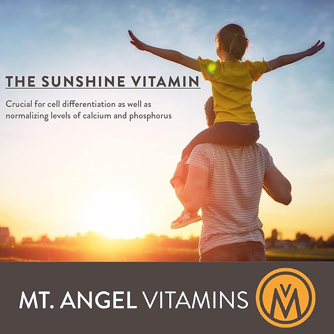 Mt. Angel Vitamins 2000 IU D3 with (60 Capsules)