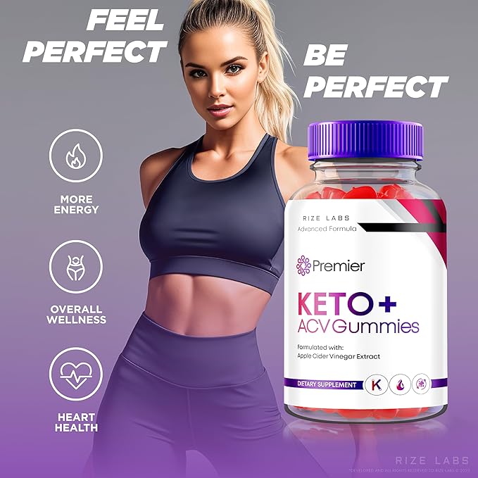 Premier Keto ACV Gummies, Premier Extreme 2000mg Keto Gummies Advanced Weight Loss, Keto Plus ACV Gummies, All Natural Apple Cider Vinegar Supplement (180 Gummies)
