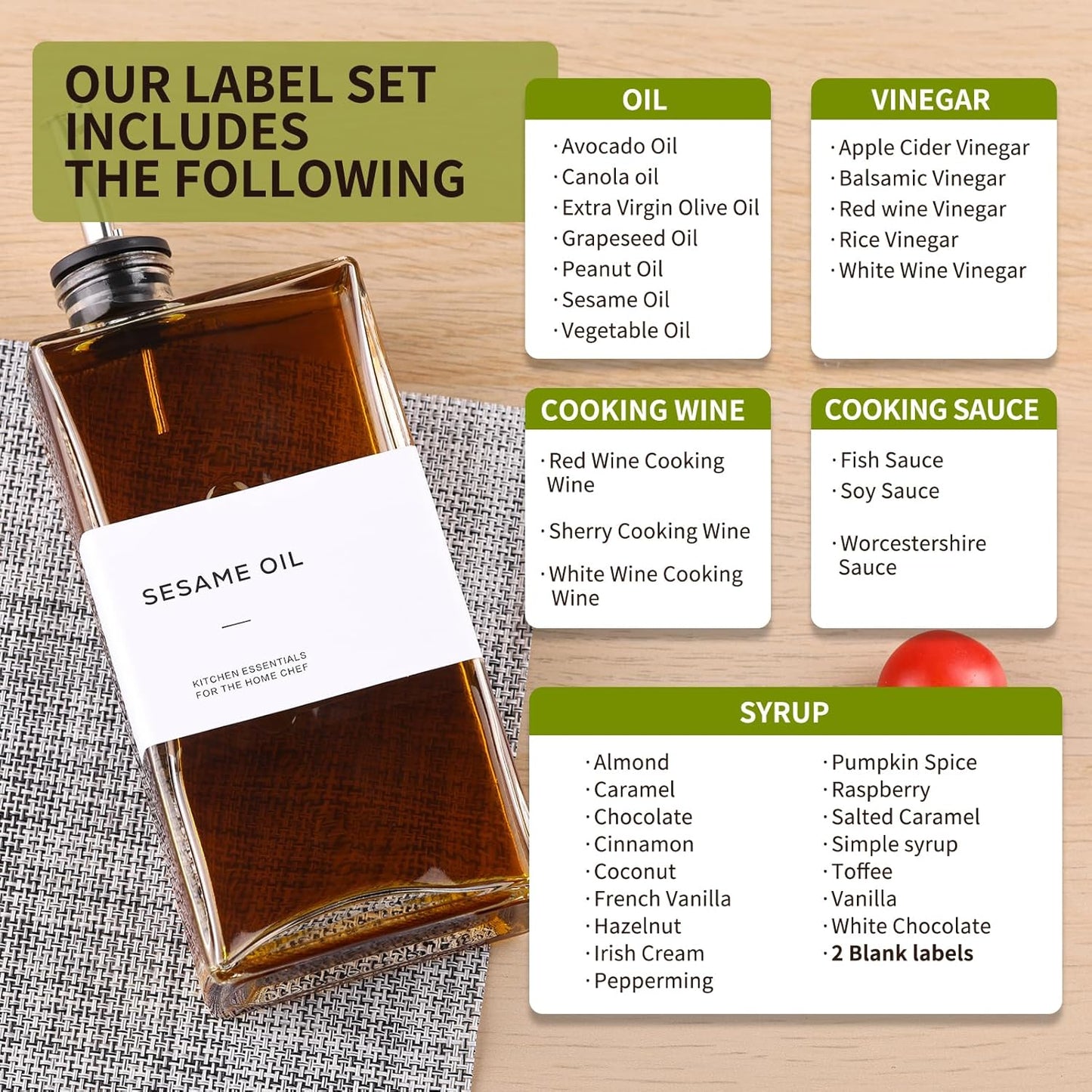 Olive Oil Dispenser Bottle for Kitchen, 3 Pack Glass Oil and Vinegar Dispenser Set, Elegant Book Design, Durable, Leak-Proof, Easy-Pour Spouts, Perfect for Kitchen, Dining Table (17oz)