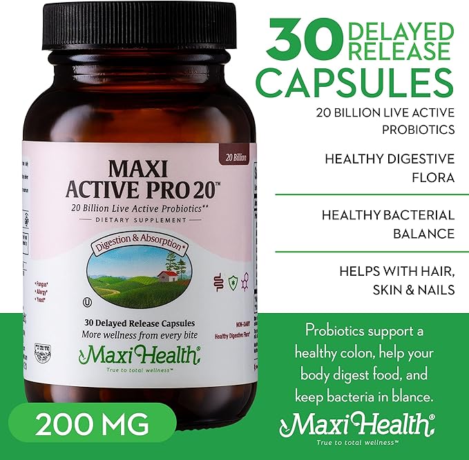 Probiotics for Digestive Health and Gut 15 Strains, 20 Billion 30 Capsules
