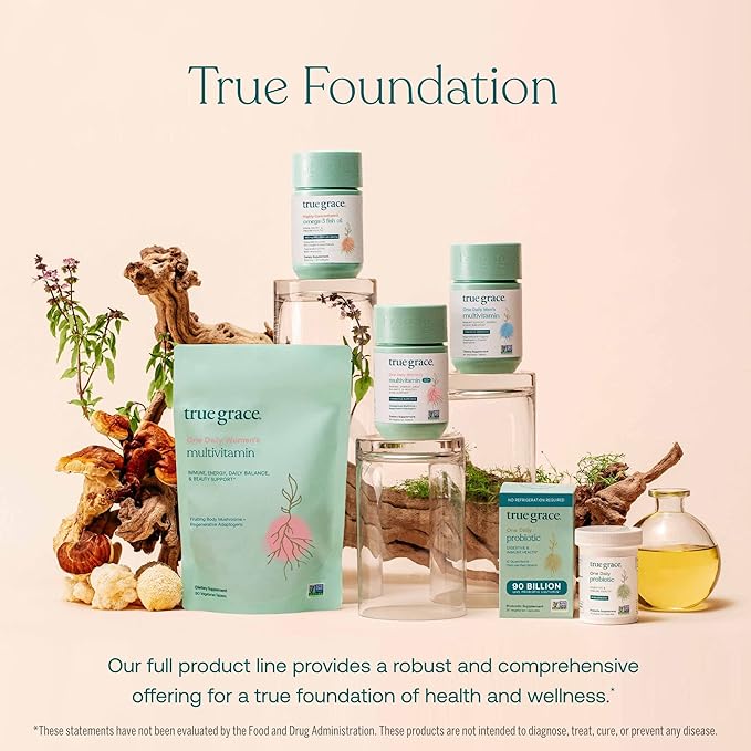 True Grace One Daily Women’s Multivitamin 40+ Fermented 30 Vegan