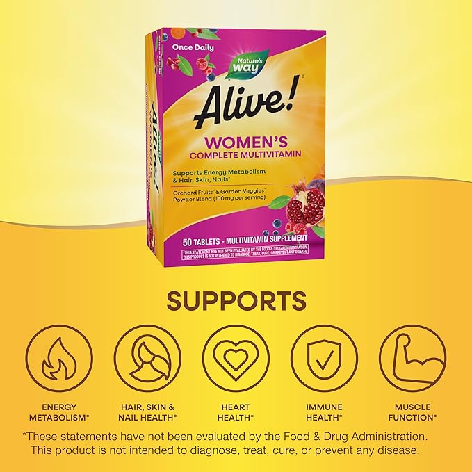 Nature's Way Alive! Women’s Complete Multivitamin, 50 Tablets