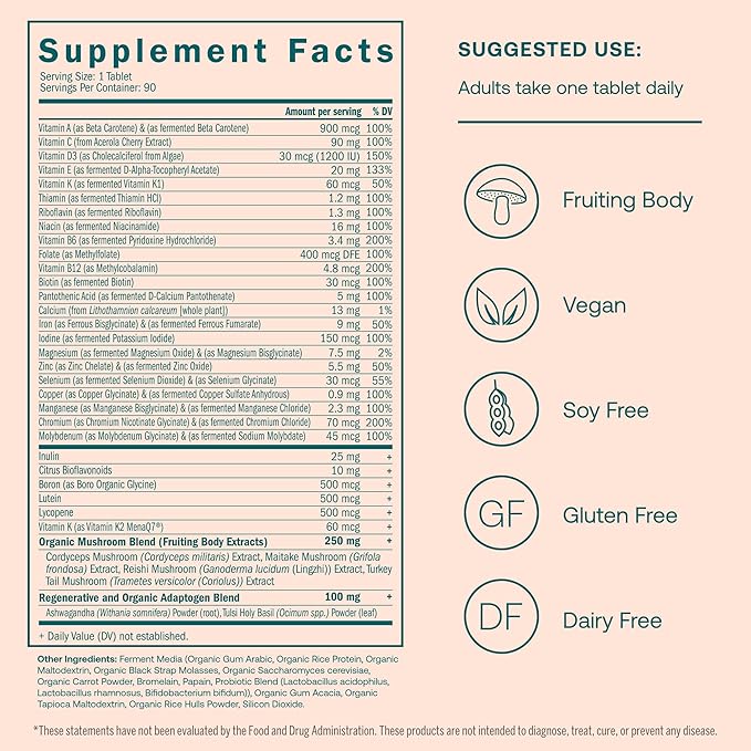 True Grace One Daily Women’s Multivitamin 90 Vegan