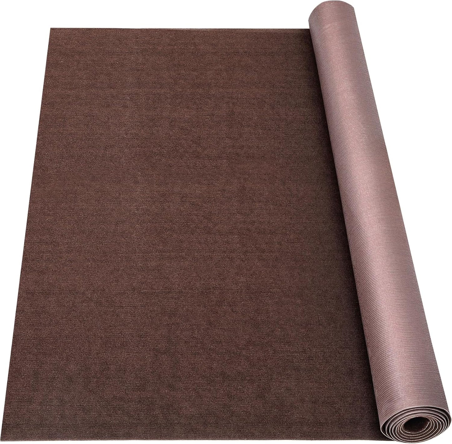 Marine Carpet,5 FT x 20 FT Brown Indoor Outdoor Carpet 0.2" Thick Boat Carpet with Water-Proof TPE Backing, Non-Slide Outdoor Marine Carpet Roll for Home, Patio, Porch, Deck
