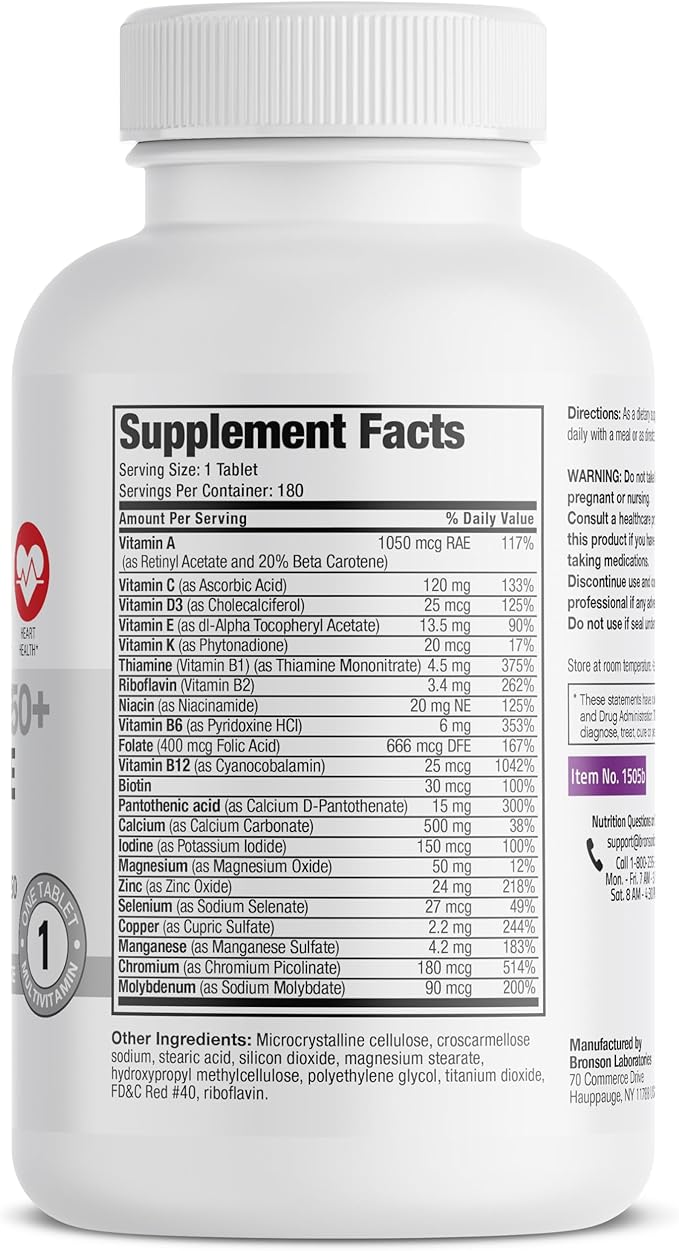 Bronson ONE Daily Women’s 50+ Complete 180 Tablets