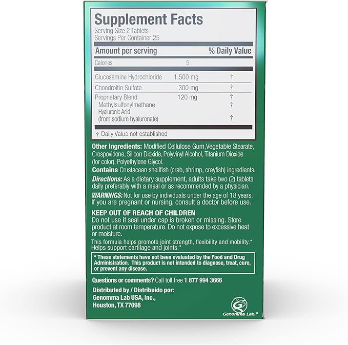 X Ray High Potency Joint Health 1500mg, Chondroitin 300mg, MSM 120 mg, 50 Count, 3