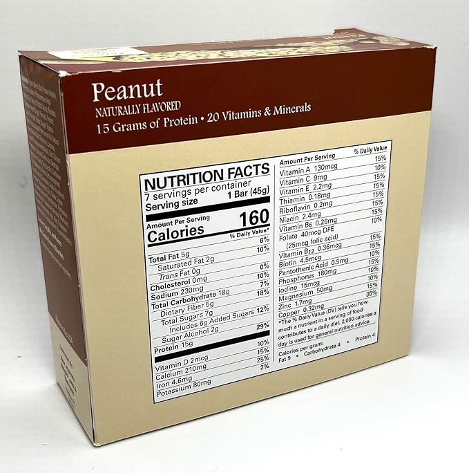 Peanut Bar - New Journey Weight (7 bars/box)