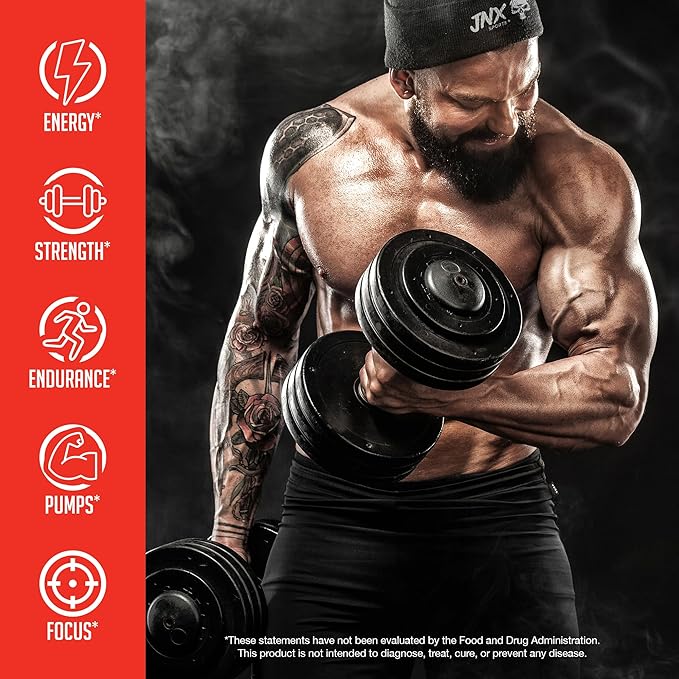 JNX SPORTS The Curse! Pre Workout Powder - Cherry Limeade 30 Servings | Preworkout: Boost Strength, Energy + Focus for Men & Women | Caffeine, Beta-Alanine, Creatine & L-Citrulline