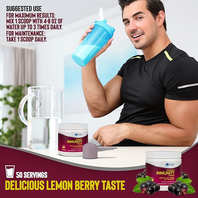 Trace Minerals | Elderberry Immunity Powder 6.7 oz