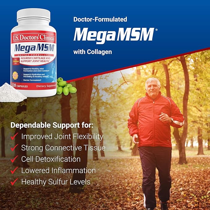 U.S. Doctors’ Clinical Mega MSM Daily (1 Month 120 Capsules)