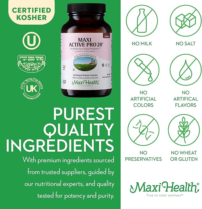 Probiotics for Digestive Health and Gut 15 Strains, 20 Billion 60 Capsules