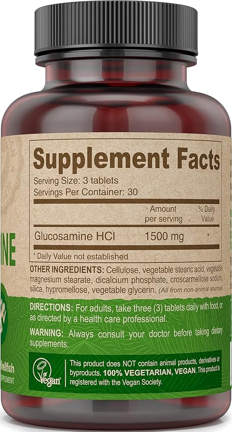 Deva Vegan Vitamins Glucosamine Tablets, 90-Count