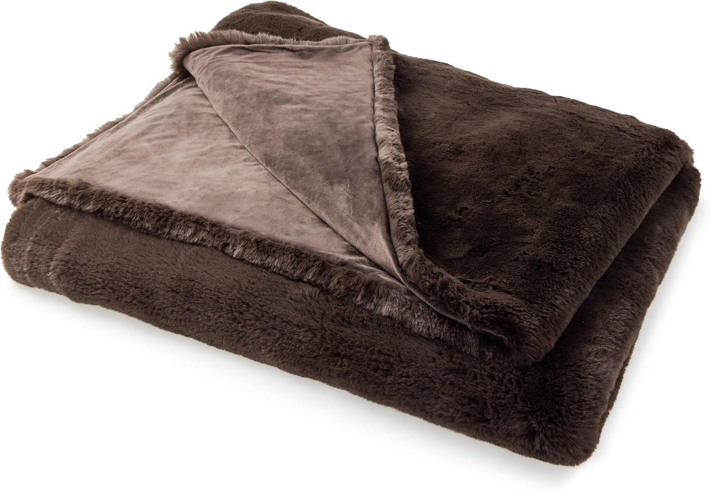 Nuzzie Snuggle Luxe Premium Soft Eco-Conscious Cozy Throw Blanket for Perfect Comfort - Mocha (90"x108")