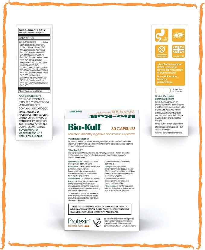 Bio-Kult Gut Health Probiotic Supplement, 14 30 Count 1)