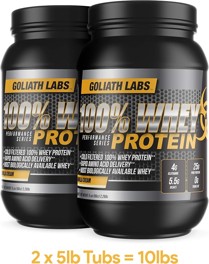 Goliath Labs 100% Whey Protein Powder 10 lb (Peanut Butter-Chocolate)