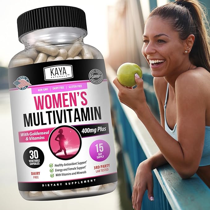 Kaya Naturals Women's Multivitamin, Overall Healthy 30 Count