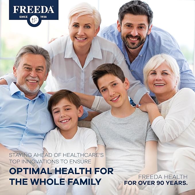 Freeda Senior Multivitamin - Kosher Vitamins for Men & Women 60 and Over - One Daily Coated Tablet - Women’s & Men’s Vitamins Multivitamin 60 Plus - Vitamins for Women Over 60 Plus Elderly (100 Count)