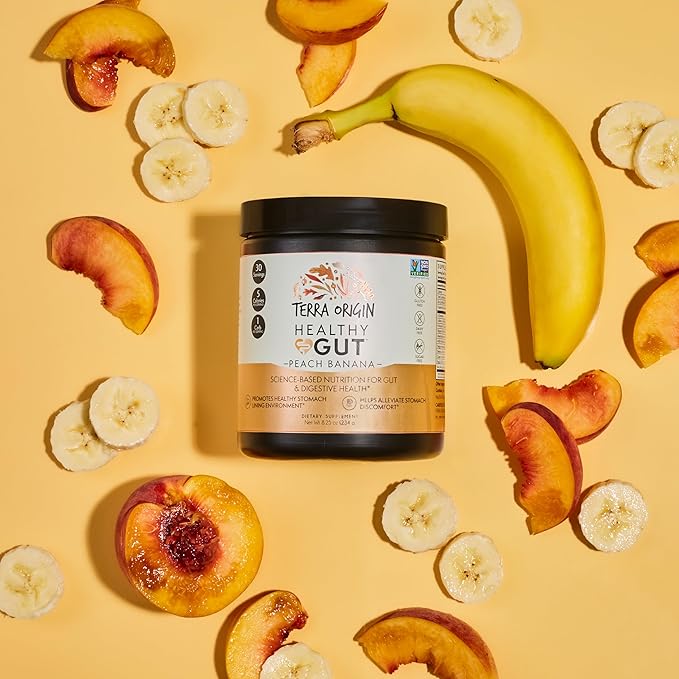 TERRA ORIGIN Healthy Gut Peach Banana 30-Servings with