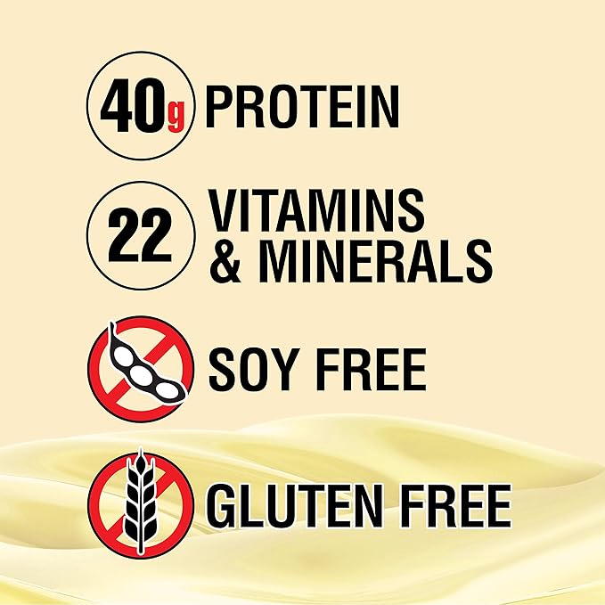 Lean Body MRP All-In-One Vanilla Meal 40g Protein, 8g Healthy 22 Vitamins (20 Packets)