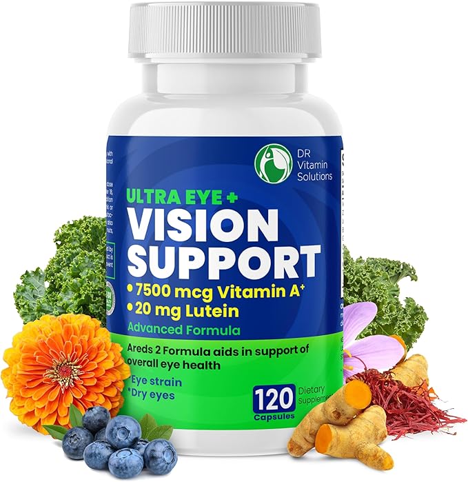 Vision Support Eye Vitamins for Macular Health 2 Formula (1 Bottle, 120 Capsules)