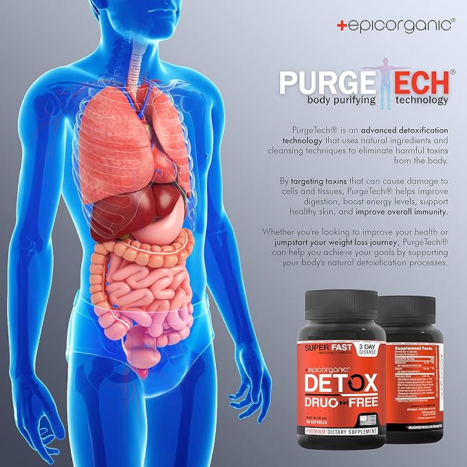 3 Day Detox Cleanse | Extra Strenght Detox | Promotes Healthy Gut Support | Colon Cleanse for Men & Women | Made in The USA | 36 Capsules