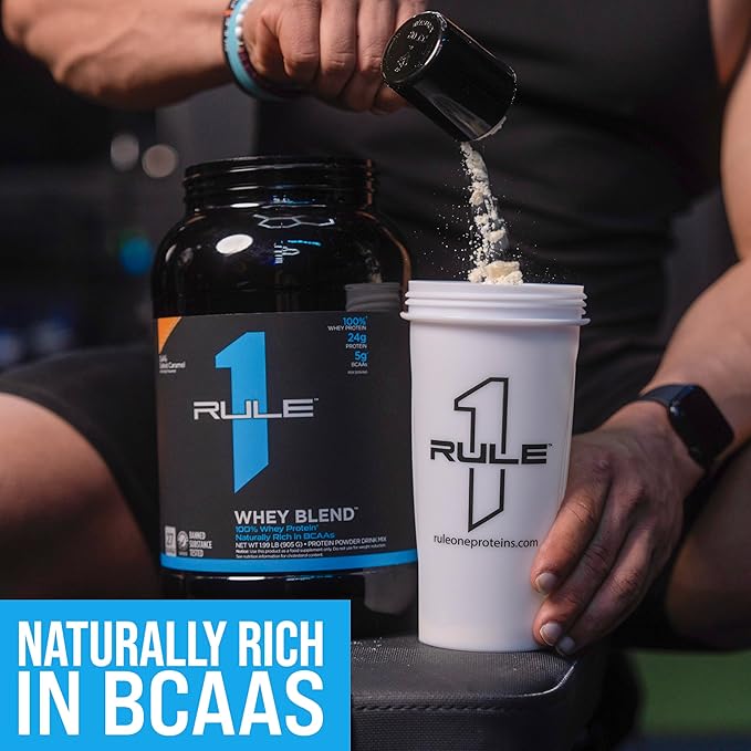 Rule One Proteins, R1 Whey Blend - 24g Fast-Acting Whey Protein Concentrates, Isolates, and Hydrolysates Per Serving, with Naturally Occurring EAAs and BCAAs (5 Pounds*, Toasted Cinnamon Cereal)