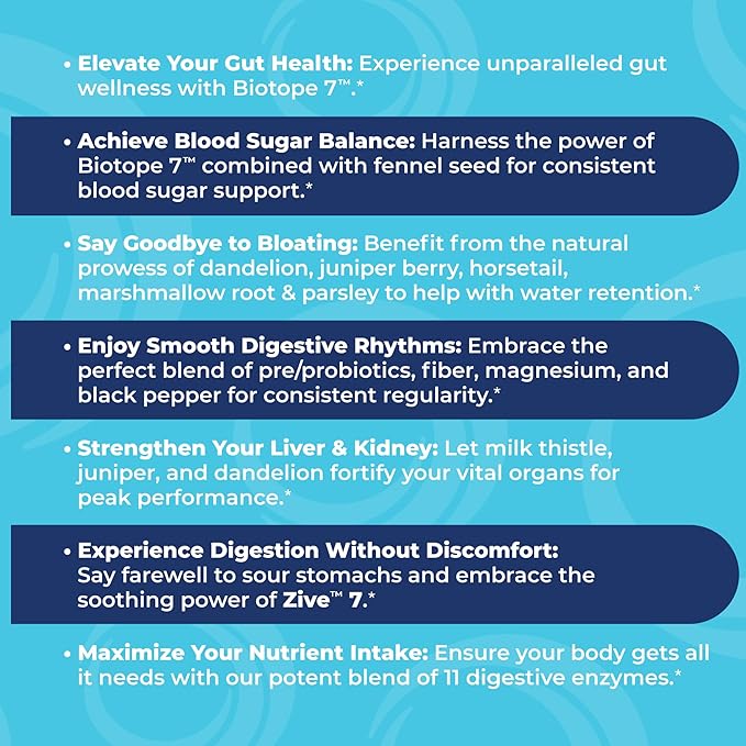Digestive & Gut Health Support Supplement 60 Capsules 7 in 1 Probiotic
