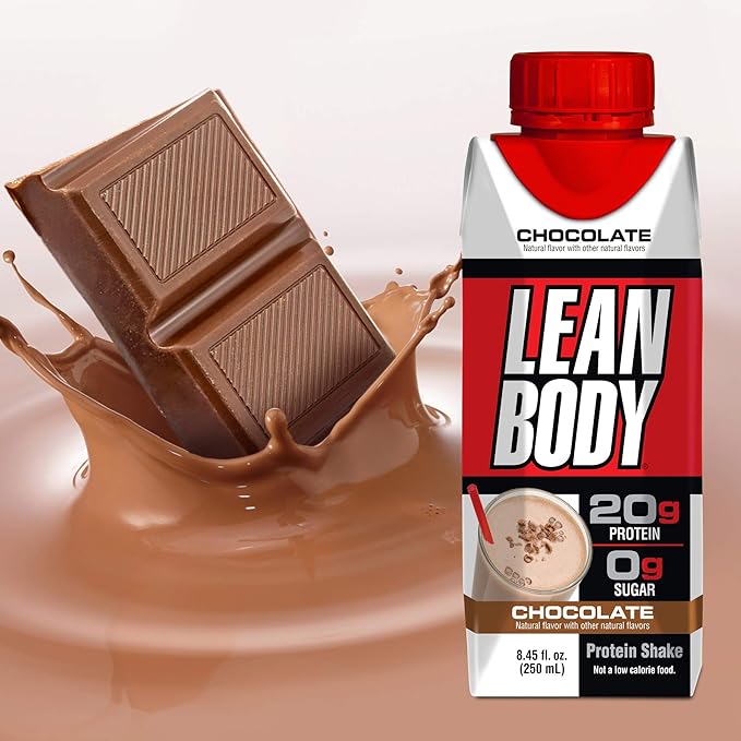 Labrada Lean Body Ready-to-Drink Chocolate Shake, 20g Protein, 0 Sugar, 22 Vitamins 4)