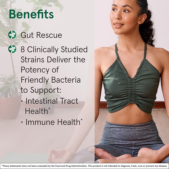 Jarrow Formulas Jarro-Dophilus EPS Gut Rescue 50 Billion 8 Clinically-Studied 30 Veggie 30 Day