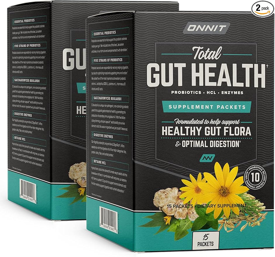 ONNIT Total Gut Health 5 Strains 2 Pack