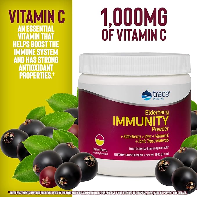 Trace Minerals | Elderberry Immunity Powder 6.7 oz