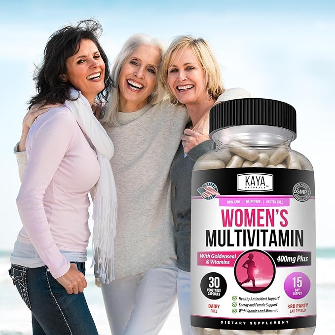 Kaya Naturals Women's Multivitamin, Overall Healthy 30 Count