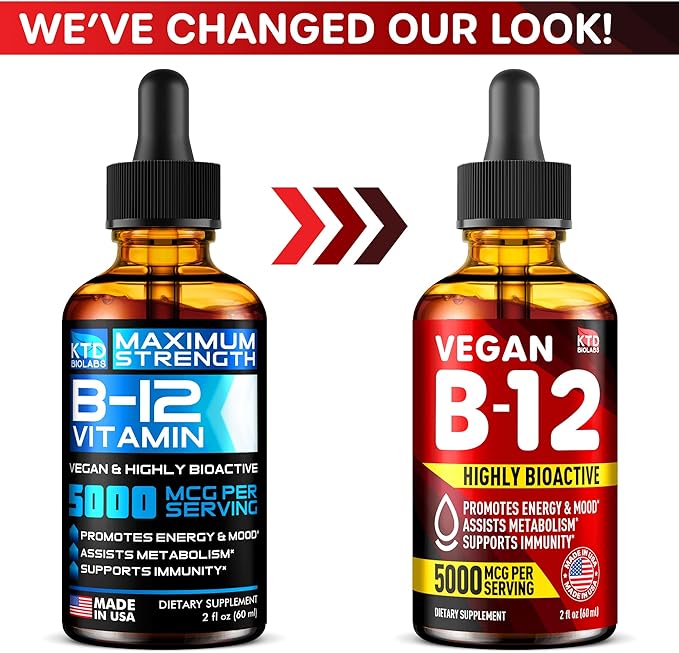 B12 Sublingual 5000 mcg Drops B12 Vitamins B12 Sublingual B12-2 fl.