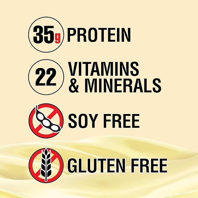 Lean Body All-in-One Vanilla Protein Shake. 35g Protein, 7g Healthy 22 Vitamins (4.6lb) Packaging