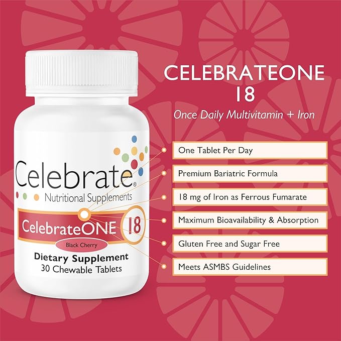 Celebrate Vitamins CelebrateONE 18 Chewables, 18mg Iron (30 Tablets)