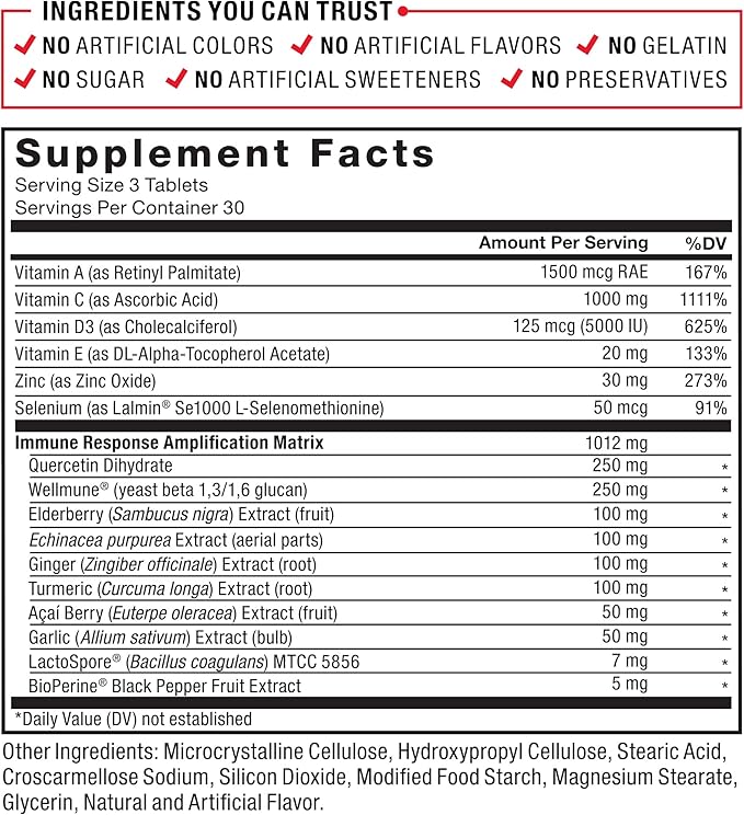 Force Factor Immunity, Immune Support Booster 1000mg of 90 Count 3)