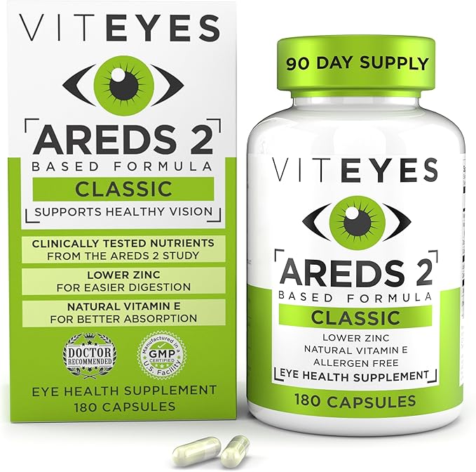 Viteyes AREDS 2 Eye Vitamins, Classic 180 Ct