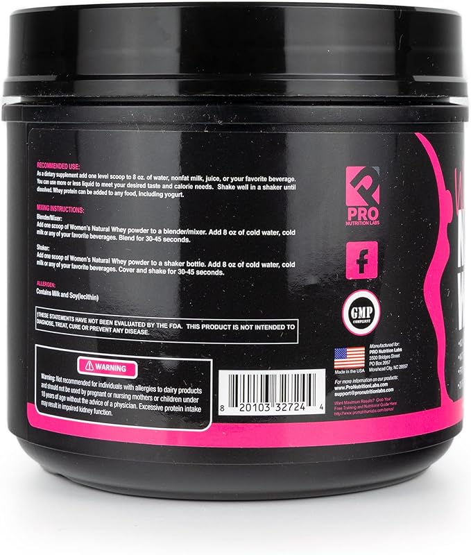 Whey Protein Powder for Women - Supports Lean Muscle Mass - Low Carb - Gluten Free - Grass Fed and Rbgh Hormone Free Whey Protein Chocolate Powder (Chocolate Delight, 1 Lb)